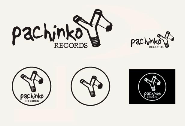 Pachinko record label logo designs