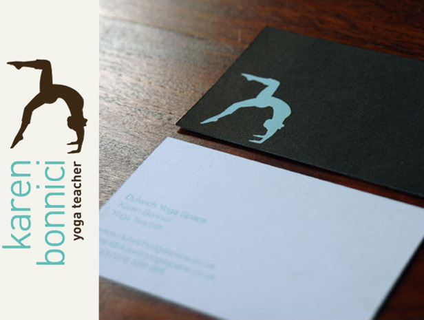 Yoga studio logo and business cards