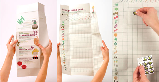 Little green fingers growing chart and stickers