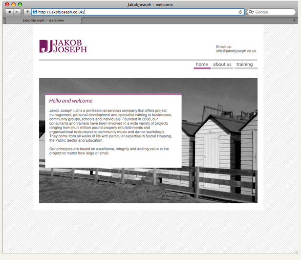 JakobJoseph training and project management website design