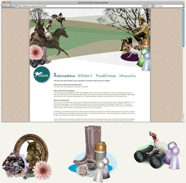 South Oxfordshire Sponsored Ride website redesign proposal