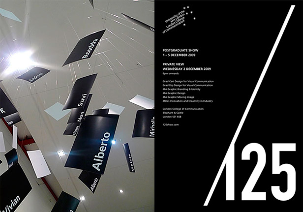 125 postgraduate show private view poster