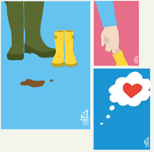 Poster design for charity OneSpace