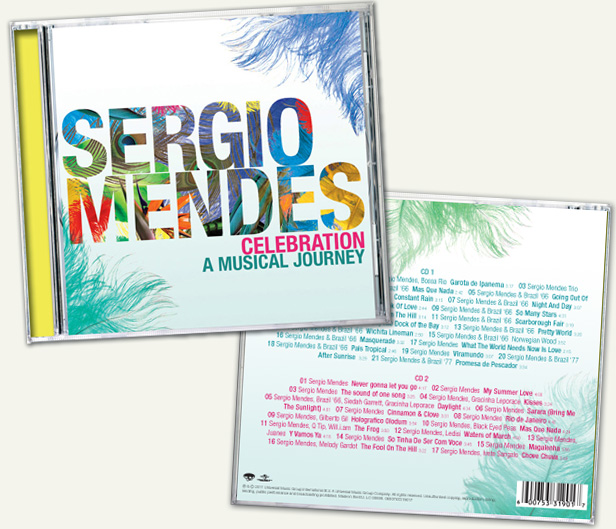 Packaging design for Sergio Mendes CD Celebration